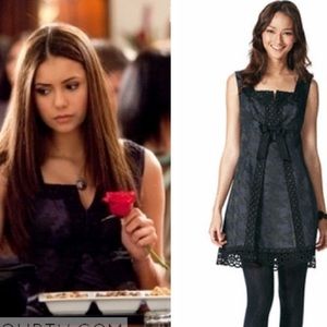 Black and purple dress